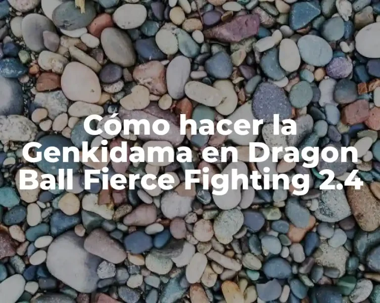 Cómo hacer la Genkidama en Dragon Ball Fierce Fighting 2.4
