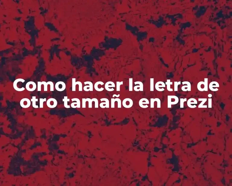 Como hacer la letra de otro tamaño en Prezi
