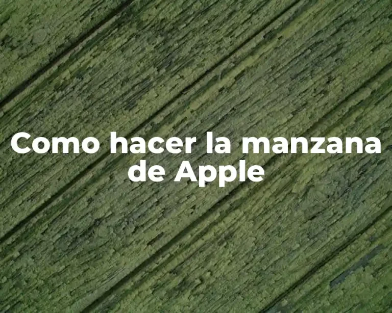 Como hacer la manzana de Apple