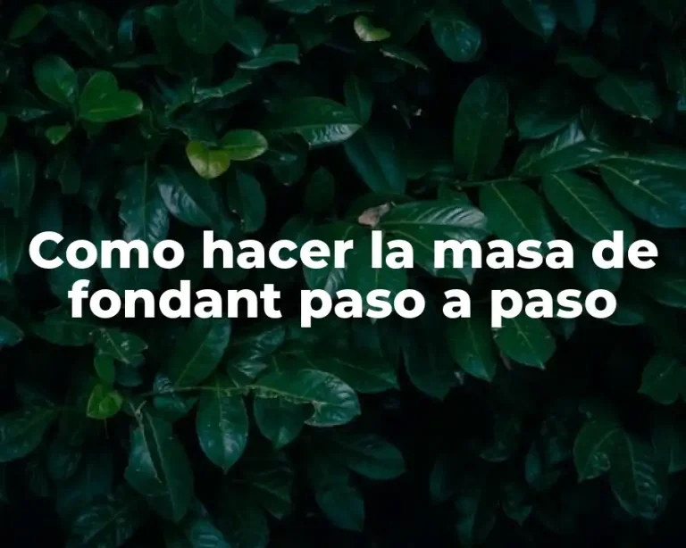 Como hacer la masa de fondant paso a paso