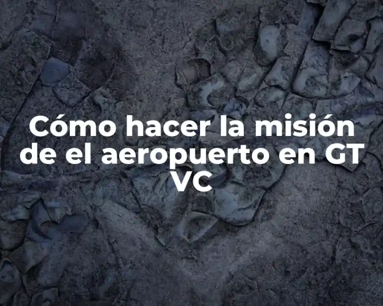 Cómo hacer la misión de el aeropuerto en GT VC