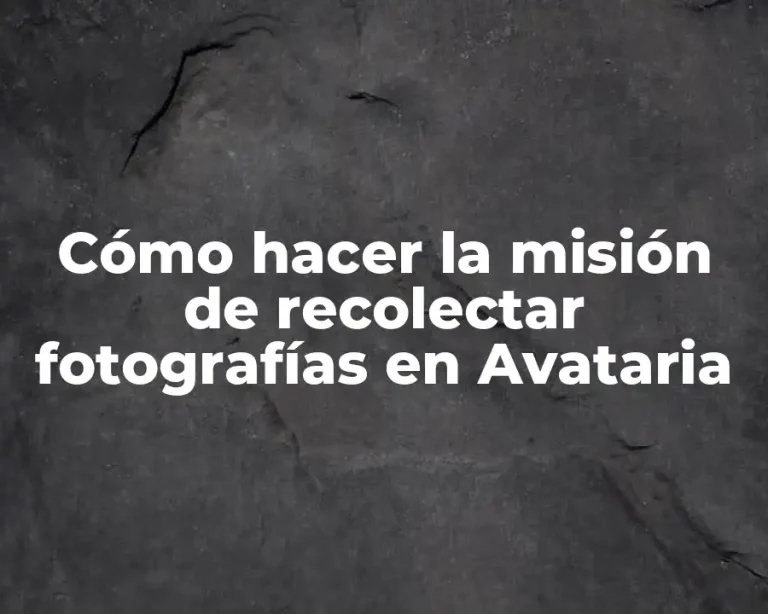 Cómo hacer la misión de recolectar fotografías en Avataria