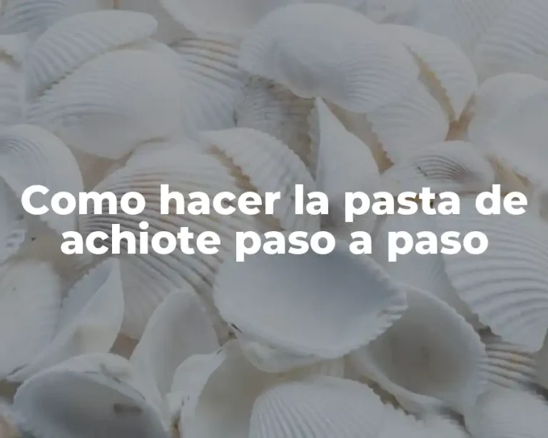 Como hacer la pasta de achiote paso a paso