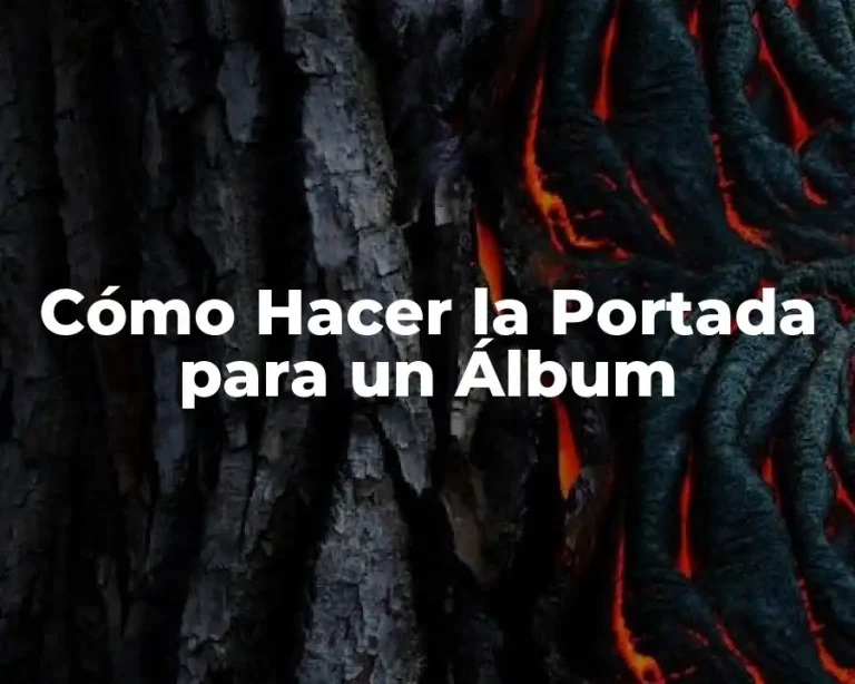 Cómo Hacer la Portada para un Álbum