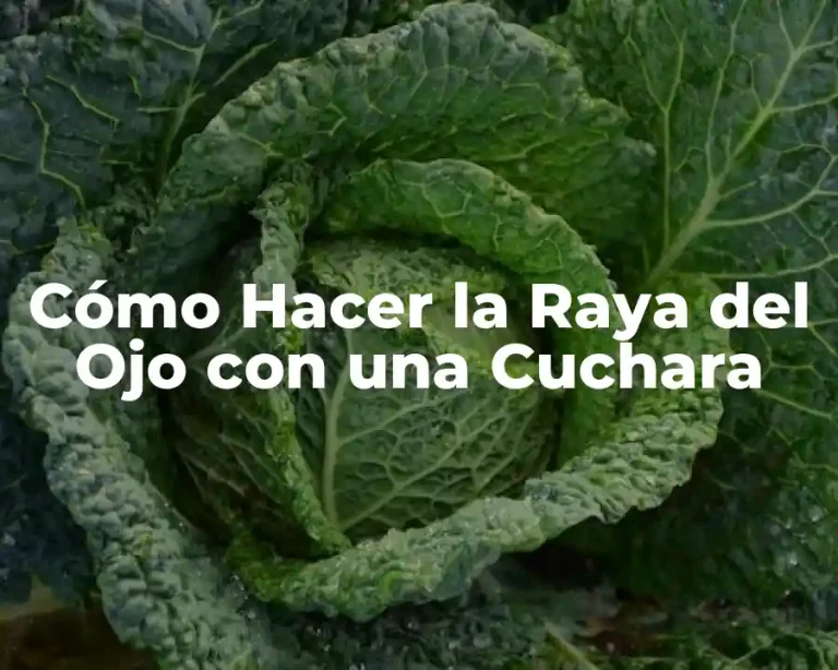 Cómo Hacer la Raya del Ojo con una Cuchara