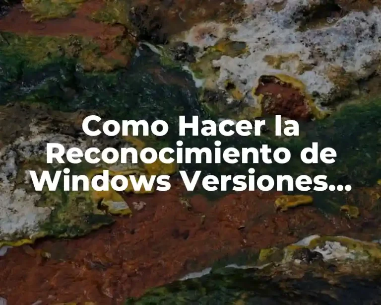 Como Hacer la Reconocimiento de Windows Versiones Diferentes de Impresora