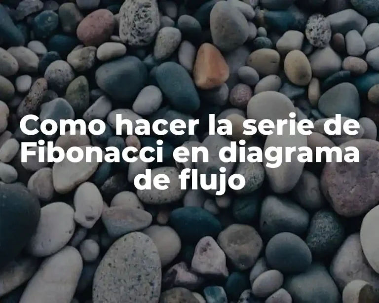 Como hacer la serie de Fibonacci en diagrama de flujo