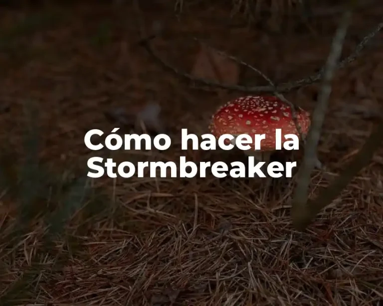 Cómo hacer la Stormbreaker