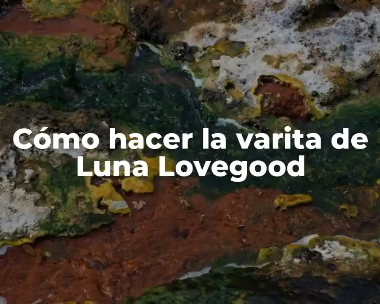 Cómo hacer la varita de Luna Lovegood