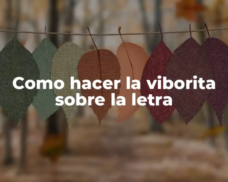 Como hacer la viborita sobre la letra