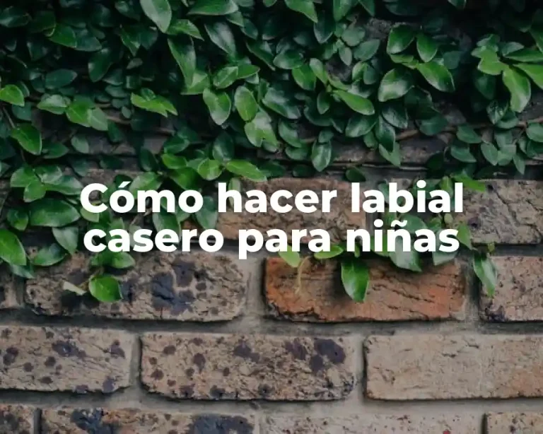 Cómo hacer labial casero para niñas