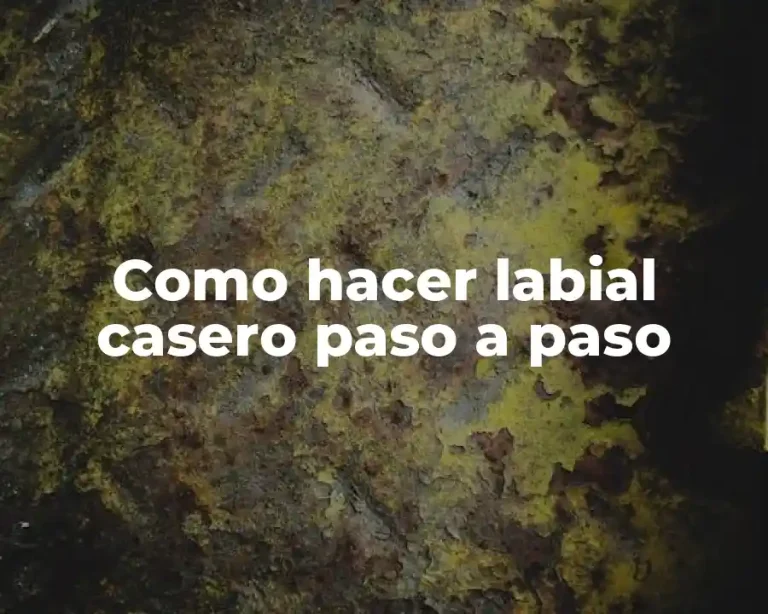 Como hacer labial casero paso a paso