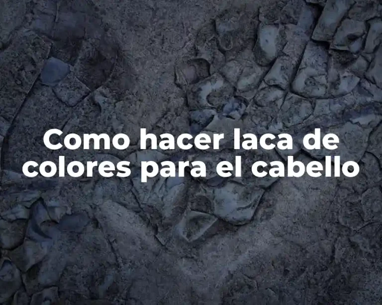 Como hacer laca de colores para el cabello