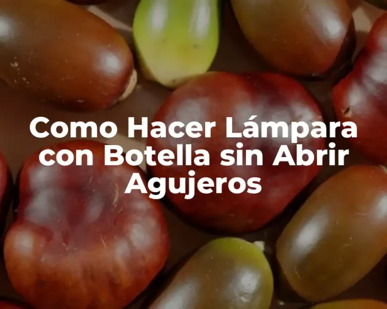 Como Hacer Lámpara con Botella sin Abrir Agujeros