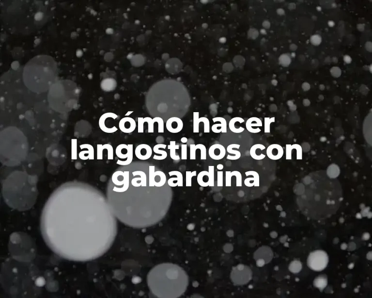 Cómo hacer langostinos con gabardina