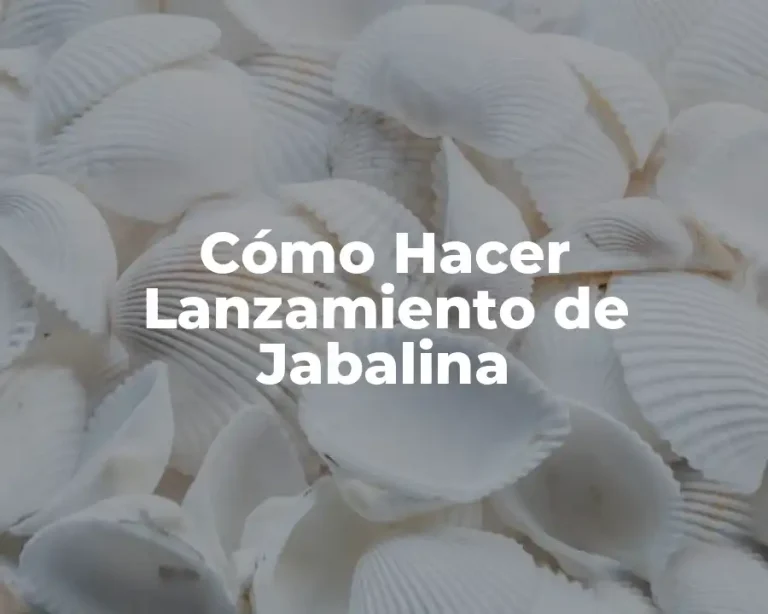 Cómo Hacer Lanzamiento de Jabalina