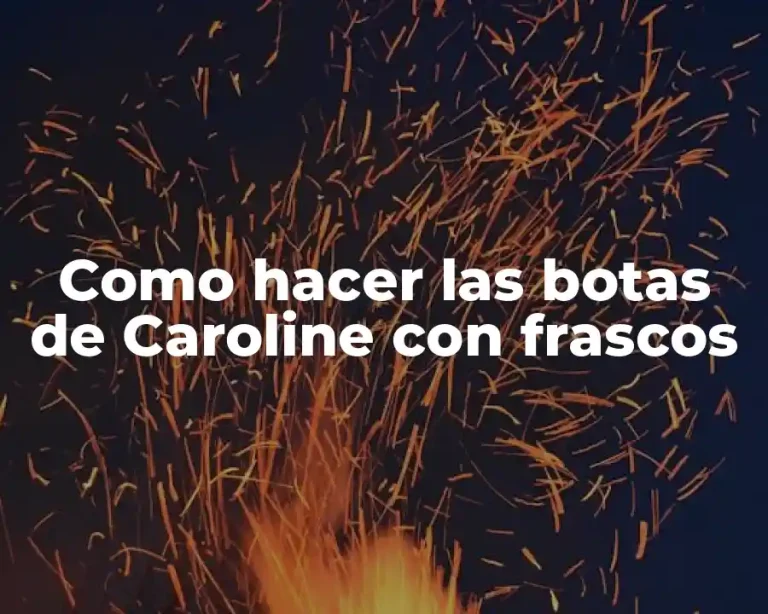 Como hacer las botas de Caroline con frascos