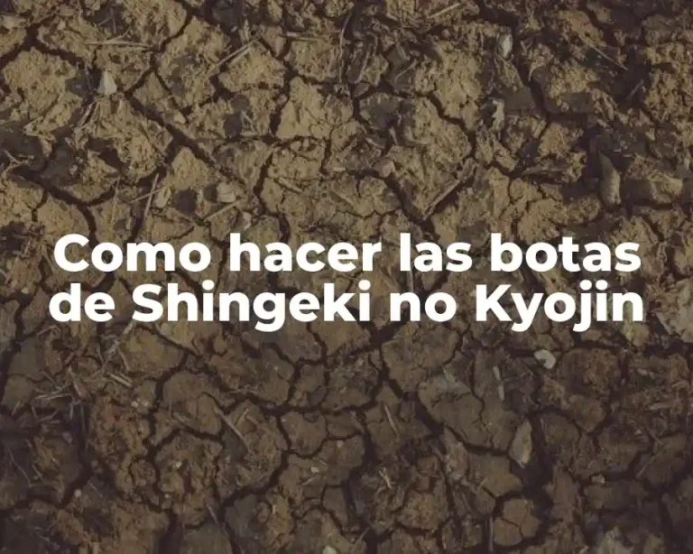 Como hacer las botas de Shingeki no Kyojin