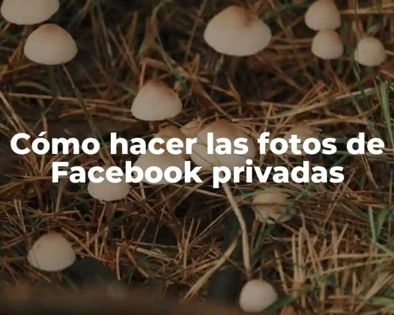 Cómo hacer las fotos de Facebook privadas