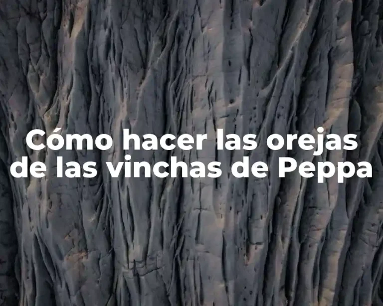 Cómo hacer las orejas de las vinchas de Peppa