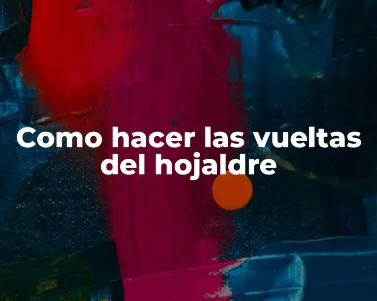 Como hacer las vueltas del hojaldre