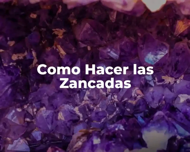 Como Hacer las Zancadas