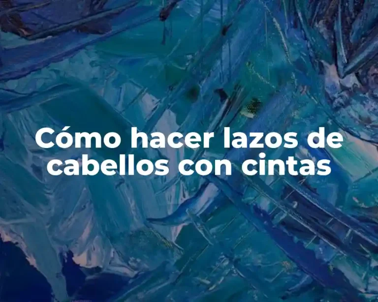 Cómo hacer lazos de cabellos con cintas