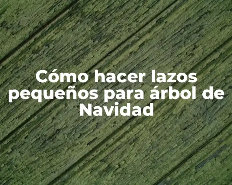 Cómo hacer lazos pequeños para árbol de Navidad