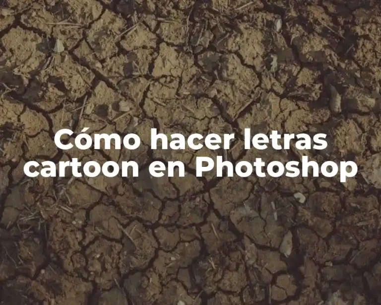 Cómo hacer letras cartoon en Photoshop