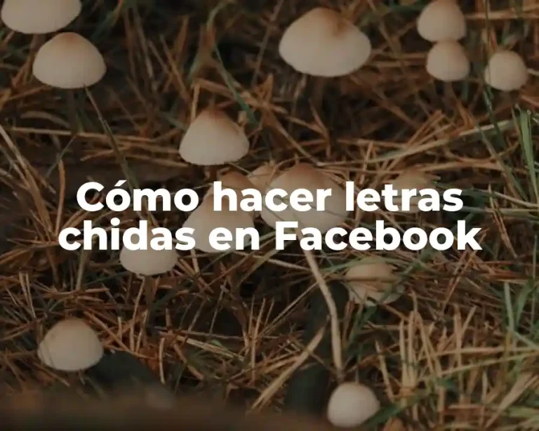 Cómo hacer letras chidas en Facebook