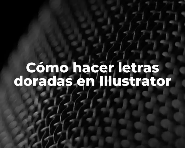 Cómo hacer letras doradas en Illustrator