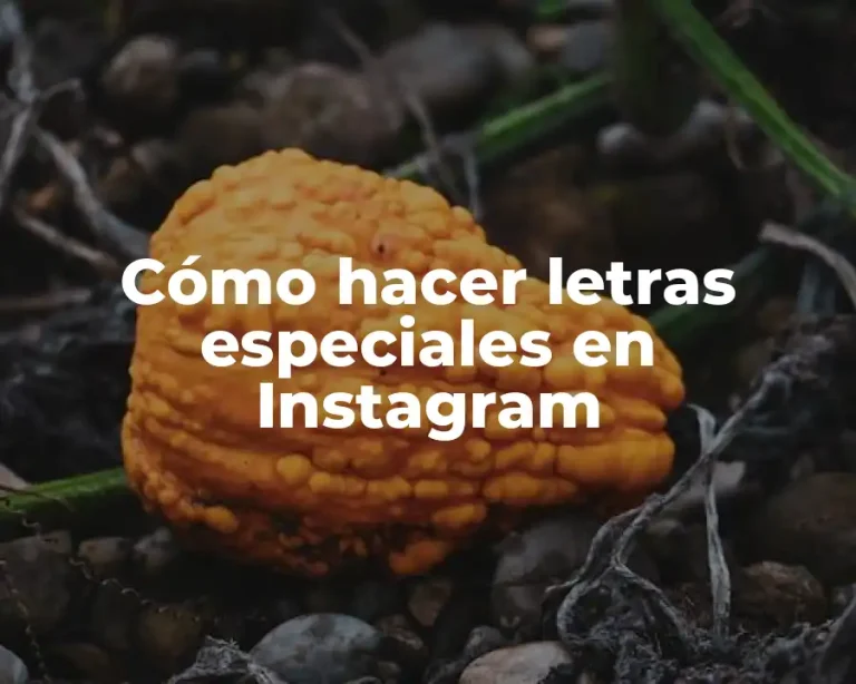 Cómo hacer letras especiales en Instagram