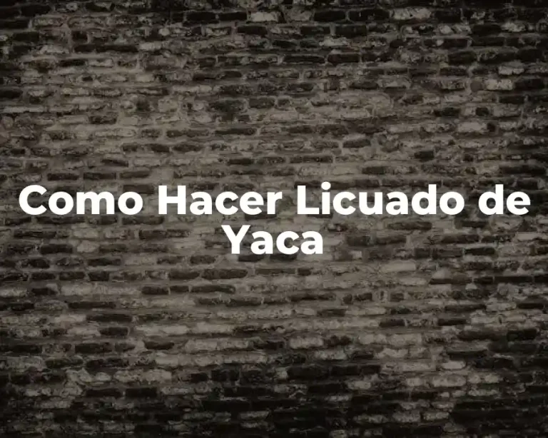 Como Hacer Licuado de Yaca