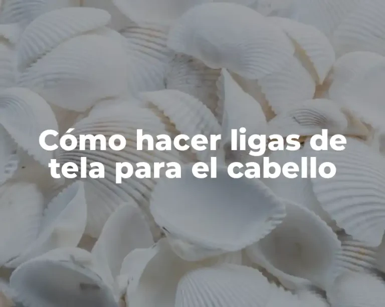 Cómo hacer ligas de tela para el cabello