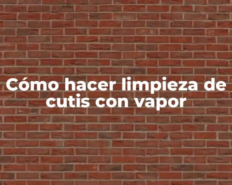 Cómo hacer limpieza de cutis con vapor
