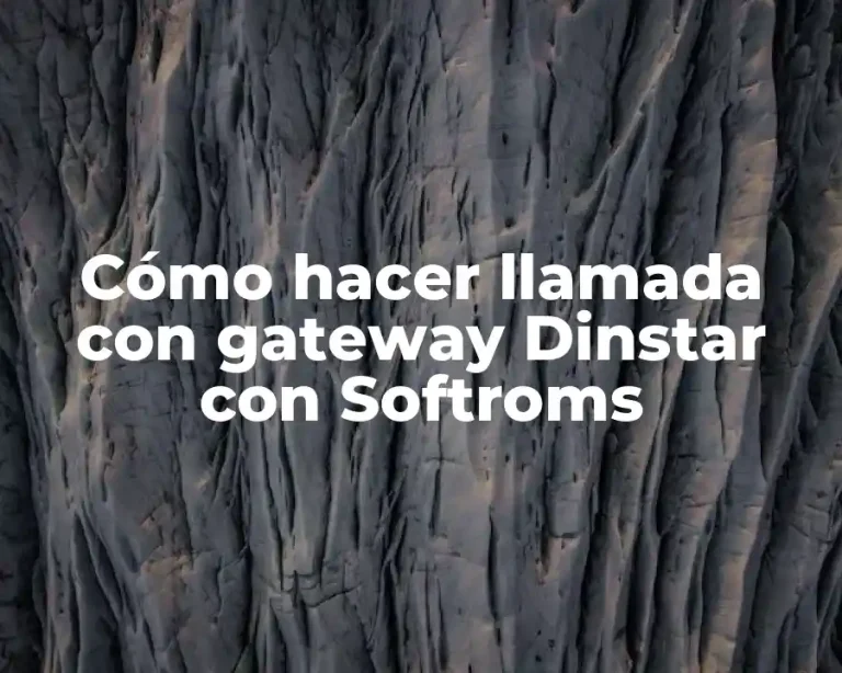 Cómo hacer llamada con gateway Dinstar con Softroms