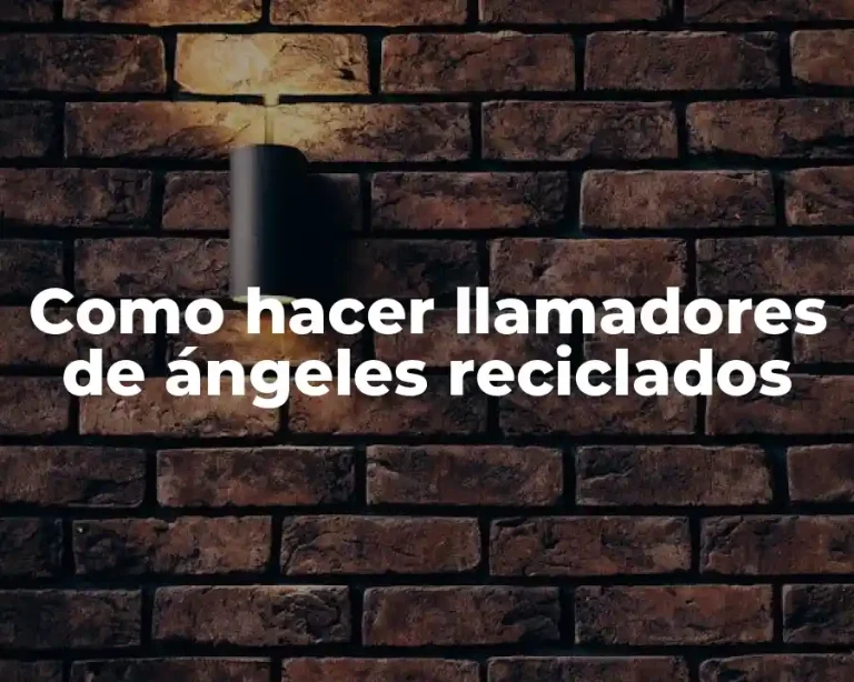 Como hacer llamadores de ángeles reciclados