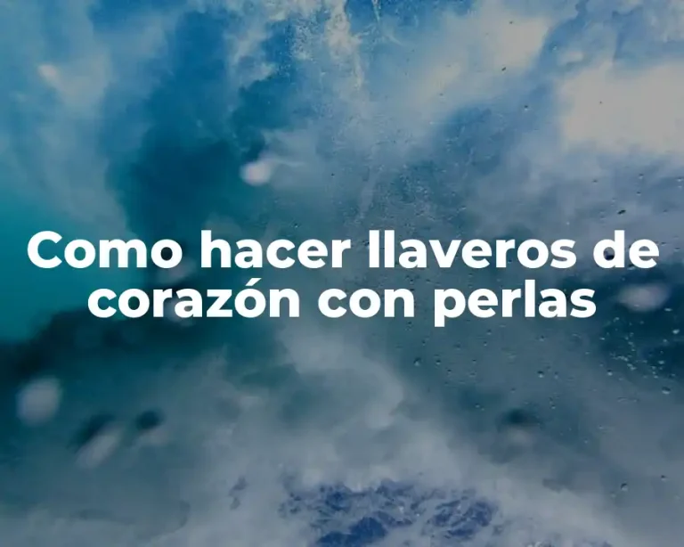 Como hacer llaveros de corazón con perlas