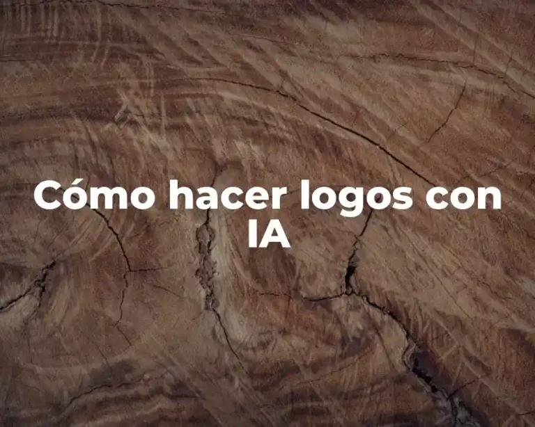 Cómo hacer logos con IA