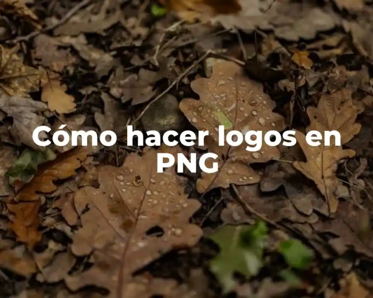 Cómo hacer logos en PNG