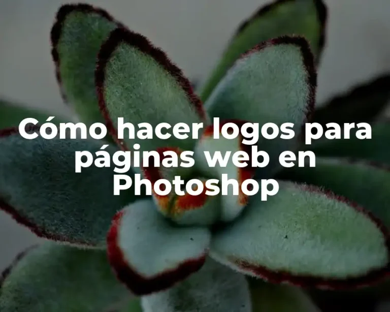 Cómo hacer logos para páginas web en Photoshop