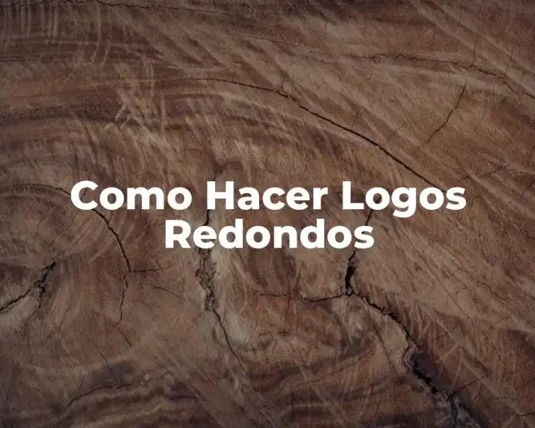 Como Hacer Logos Redondos