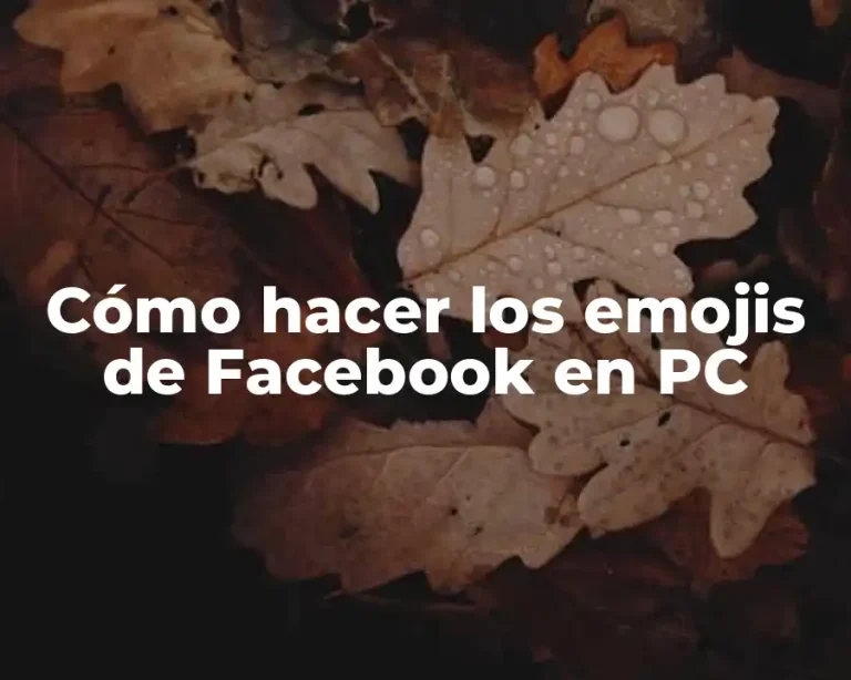 Cómo hacer los emojis de Facebook en PC