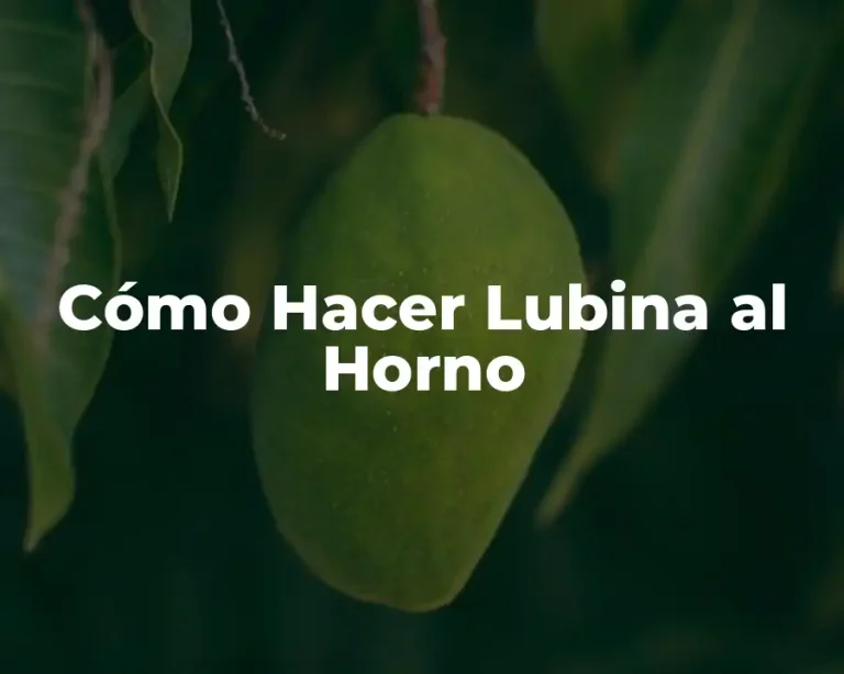 Cómo Hacer Lubina al Horno
