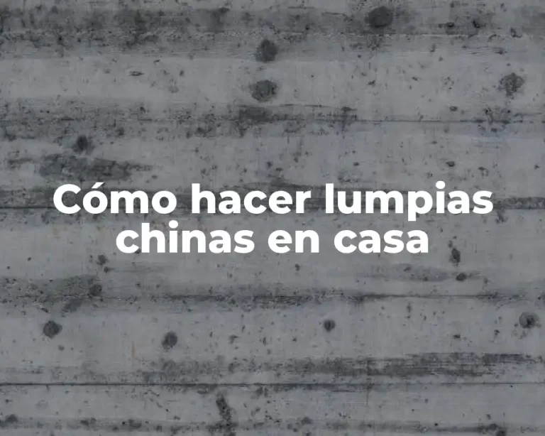 Cómo hacer lumpias chinas en casa