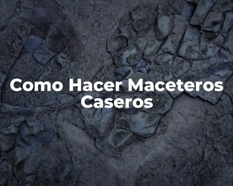 Como Hacer Maceteros Caseros