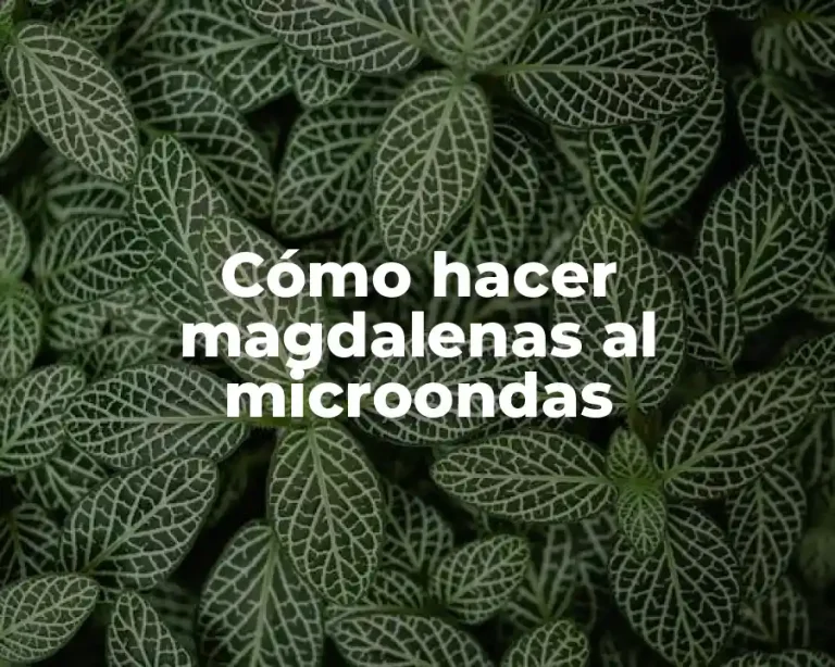 Cómo hacer magdalenas al microondas
