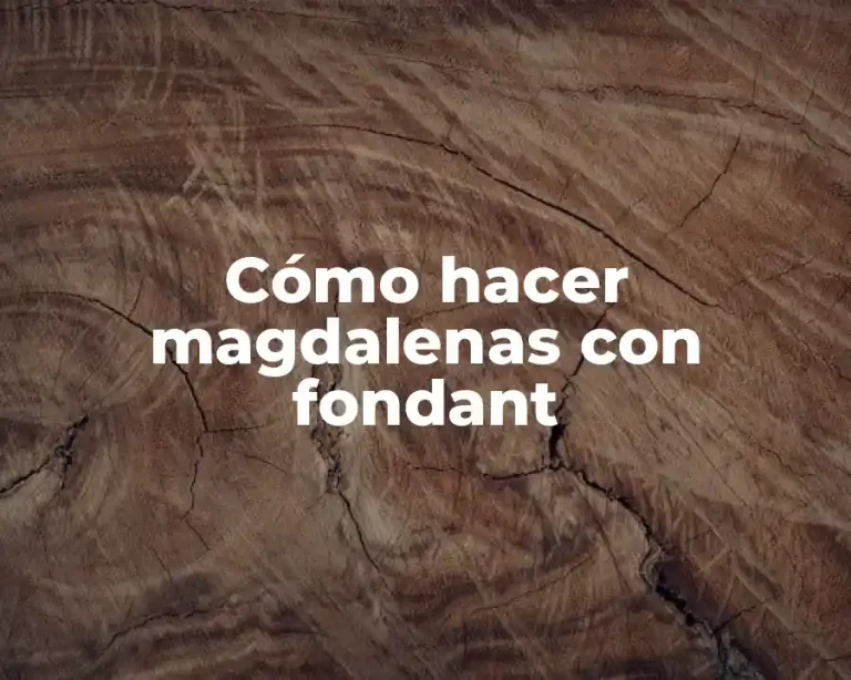 Cómo hacer magdalenas con fondant