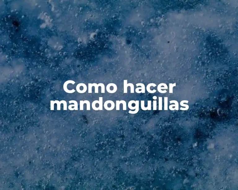 Como hacer mandonguillas