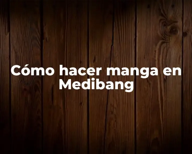 Cómo hacer manga en Medibang